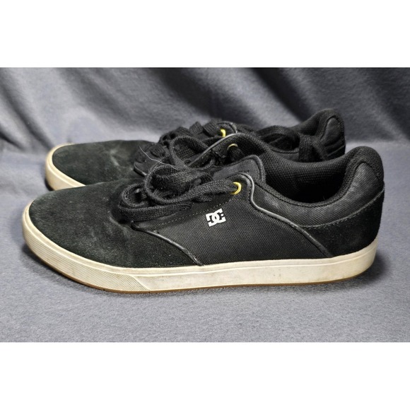 DC Mikey Taylor Skateboarding Shoes Sneakers Mens 8.5 Black Leather Upper Y2K - Picture 1 of 7